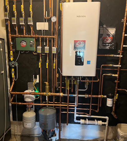 Tankless water heater and copper pipe installation by JT Plumbing Heating and Air